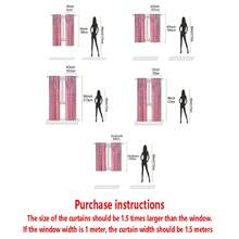 2 件波西米亚风格粉色亮片窗帘 - 轻质涤纶，带杆袋设计，方便悬挂，半透明，带有精致亮片细节，非常适合客厅、卧室、游戏室装饰和派对用品，可过滤光线