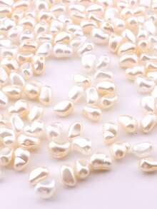 300 hạt ngọc trai Baroque ABS 3D thời trang không đối xứng dùng làm vòng tay, vòng cổ, khuyên tai, đồ trang sức tự làm - Ngọc trai hình thỏi nhỏ - Xem 5