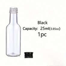 30/5/1pc 25ML-50ML Mini Plastic Liquor Bottle,Empty Bottles With Cap,Elegant Floral Decor Bottles, Can Be Used To Fill A Variety Of Liquids,Dried Blooms Decorative, Suitable For Putting In The Bag To Take Out Travelling,Weddings,Events Gift,Gatherings,Party,Birthday,Outdoor.
