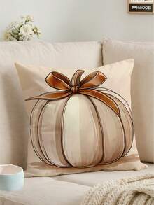 1 件/4 件南瓜印花枕套、家居装饰沙发靠垫套、卧室头枕枕套、汽车腰垫套、万圣节装饰、秋季装饰、房间装饰 - 彩色 - 查看 2