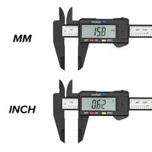 1pc 150mm/6inch Electronic Digital Caliper Carbon Fiber Dial Vernier Caliper Gauge Micrometer Measuring Tool Digital Ruler