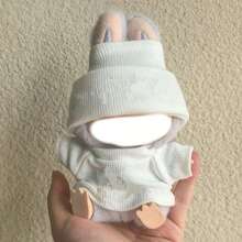 1 件马卡龙毛绒玩具服装套装，包括 T 恤和帽子 - 彩色 - 查看 8