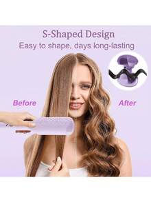 JMMO Wave Curling Iron, 32mm (1.25") Ionic Wavy Hair Curler With Ceramic 2 Barrel, Fast Heating, Anti-Scald, Dual Voltage, 4 Temp Adjustable Crimper Hair Tool For Short And Long Hair