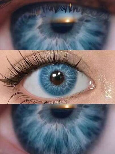 JeweLens 1 par de lentes de contacto de color azul Mixblood Softlens para miopía