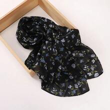 Nuevos Hijabs Impresos Chal Burbuja Chiffon Hijabs Diseño de Mujer Chales de Flores Pañuelos Musulmanes Turbantes Envolturas Pañuelos Largos - color 5 - Ver 2