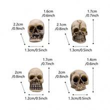 20/40Pcs Gothic Skull/ Mushroom Sculptures Collectable Halloween Decoration Skeleton / Mushroom Ornament Landscape Garden Potted Home Decor Room Decor