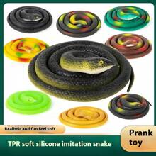 1pc 80cm Toy Snake, TPR Soft Rubber Realistic Cobra, Prank Scary Joke Decor Gift, Halloween Gag, Birthday Present