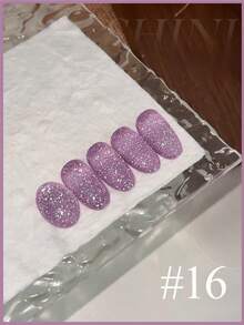 12ml夏秋季美甲热销多巴胺蓝粉红白反光碎钻闪光凝胶指甲油凝胶2025万圣节美甲新款超闪碎钻美甲沙龙美甲用品 - 彩色 - 查看 21