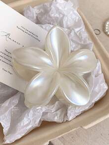 4个/1个 7.7厘米/3.03英寸 粉色、金色、银色、黑色、白色 花朵造型塑料发夹，优雅简约，百搭，适合日常、休闲、派对、海滩、马尾辫、发髻、洗脸、化妆等场合，是女士秋季、冬季和夏季的必备发饰。 - 彩色 - 查看 8