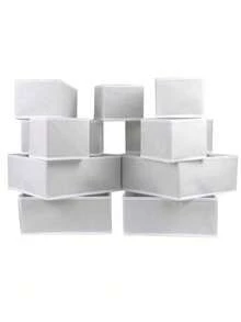 1/2/3/6 Stücke einfache faltbare Stoffaufbewahrungsbox - Schubladenteiler Organizer Behälter für Unterwäsche/BH