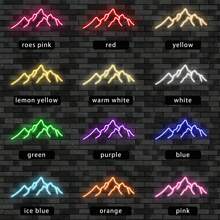 Personalisiertes LED-Neonschild für Bergkette, personalisiertes Wanddekor-neon-Schild, Schlafzimmer, Büro, Hotel Store Club Garage Dekoration, Weihnachtsgeschenk-neon-Sign, Geburtstags- und Hochzeitsfeier-Dekoration