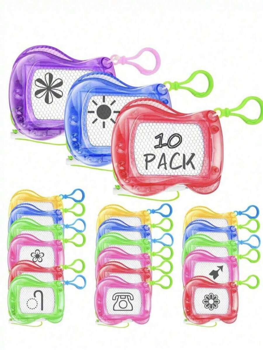 迷你磁性绘图板、背包和钥匙扣记事板、可擦涂鸦板、生日派对礼物和礼品袋填充物、情人节、情人节婚礼、生日