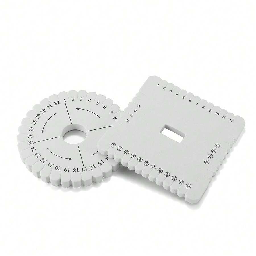 2pcs/Pack Braiding Disk Round Square Beading Cord Disc Braiding Braided Plate DIY Bracelet Loom Weaving Board - Rope Braiding Machine - View 1