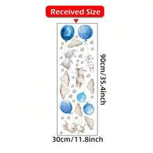 粉色兔子气球儿童房婴儿装饰贴纸适用于婴儿童房墙壁婴儿洗澡家庭装饰礼物 - 粉色 - 查看 10