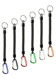 2 Peças Cordas Anti-Perda para Pesca - Acessórios Antiderrapantes para Mochila de Camping e Caminhada Ao Ar Livre, Chaveiro/Bolsa de Troca