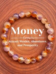 1pc Rich And Prosperity Bracelet Colorful Tourmaline Stone First Choice For Daily Wear - Colorful - View 1