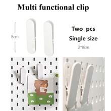 Najlepiej sprzedający się artykuł do domu, Basic Living 1 szt. montowany na ścianie i bez wiercenia plastikowa tablica perforowana, zestaw akcesoriów o wielu kombinacjach, uniwersalna tablica perforowana do przechowywania z różnymi pudełkami do przechowywania i metalowymi haczykami, odpowiednia do warsztatu garażowego/organizacji i przechowywania w kuchni domowej/biurze/pokoju rzemieślniczym/łazience (28*28 cm)