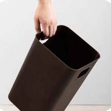 1pc Household Bathroom Wastebasket With Lid, Nordic Style Sorting Trash Bin For Office, Bedroom, Kitchen, Bathroom And Living Room Large,Kitchen,Bathroom,Multi-Colored Trash Can,Garbage Bin, Household With Lid, Simple Square Living Room, Kitchen, Bathroom, Toilet, Style, High Aesthetic Value, Light Luxury Paper Basket