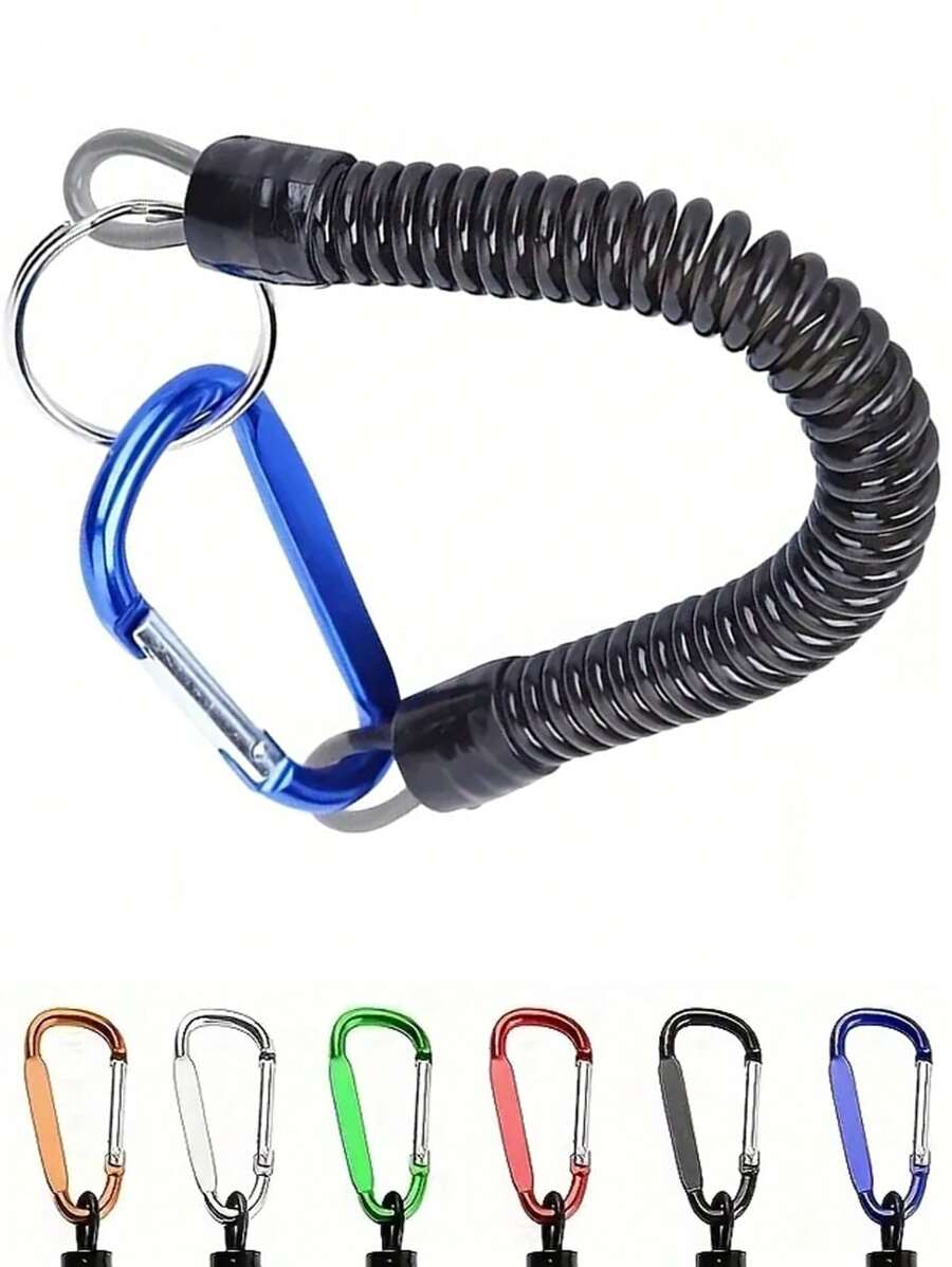 2 Peças Cordas Anti-Perda para Pesca - Acessórios Antiderrapantes para Mochila de Camping e Caminhada Ao Ar Livre, Chaveiro/Bolsa de Troca