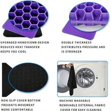 Ergonomic Gel Seat Cushion For Long Sitting Tailbone And Coccyx Pain Relief Office Chair Comfort Wheelchair Pad Chair Cushion For Back Support Comfort Wheelchair Seat Cushions Light Purple V6q1 - 淺紫色 - 查看 4