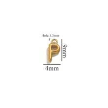 10pcs Stainless Steel Alphabet Pendants DIY Necklace Earrings Bracelet Jewelry Making Accessories