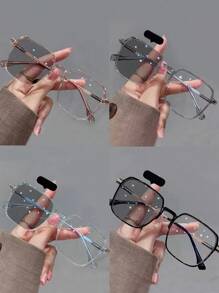 1 pièce Lunettes de mode dégradé océanique pour activités en plein air. Accessoires de lunettes transparentes, Saint-Valentin
