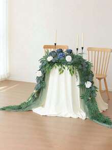 1PC 39.37Inch Artificial Eucalyptus Vine, Artificial Green Plant, Outdoor Hanging Vine, For Home Decoration, Wedding Decoration, Wedding Venue Decoration, Party Decoration, Table Centerpiece Decoration, Garden Fireplace Porch Decoration, Summer Decoration, Autumn Decoration, Bedroom Living Room Office Decoration, Wall Decoration, Desktop Decoration, Birthday Gift, Gift. - Green - View 5