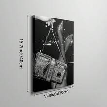 1pc Luxury & Fashionable Wall Art Canvas Print, Black & White Nautical Poster, High-End Decor For Bedroom, Living Room Or Office, Frameless Or Framed Option Available - Multicolor - View 12