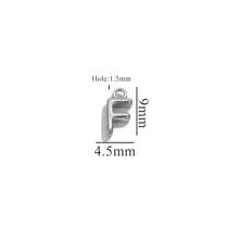 10pcs Stainless Steel Alphabet Pendants DIY Necklace Earrings Bracelet Jewelry Making Accessories