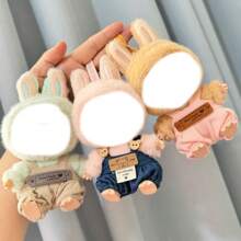 1 pieza Accesorio de ropa] Llavero con colgador de ropa, tirantes de peto lindos