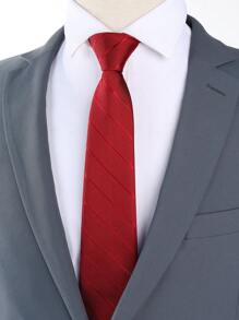 1PC Men Knot Free Zipper Style Necktie Black Diagonal British Retro Tie Suitable For Business Banquets And Daily WearMen Necktie - Multicolor - View 14