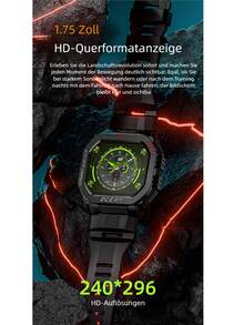 LOKMAT OCEAN GT Smartwatch, 1.75-Inch HD Screen, Bluetooth Calling, Push Message Reminders, Over 100 Sports Functions, Waterproof Outdoor Sports Watch, Flashlight Lighting Function - OCEAN GT - 查看 4