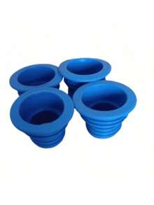 4 piezas de anillos de sellado de tuberías de drenaje de plástico flexible, adecuados para lavadoras, cocinas y baños - sin necesidad de electricidad, artículo esencial para volver a la escuela - multicolor - Ver 14