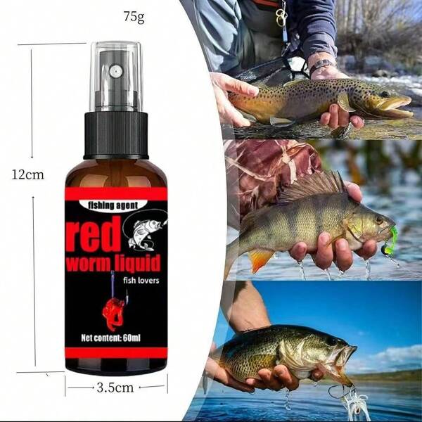 1pc New Product Fish Attractant Spray, Liquid Fish Bait With Fishy Scent, Carp Fishing Groundbait, Feeding Stimulant, Fishing