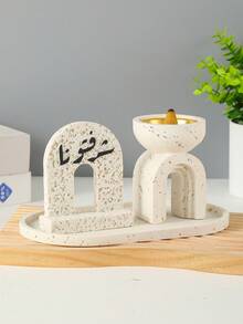 مجموعة واحدة من الشعلة البخور والزينة الزخرفية. حامل البخر، الحرق البرك، فروج المنزل، ديكور المنزل. إنه مناسب لتزيين المنزل والنوم وغرف المعيشة (As قطعة مركزية ديكور)، المكاتب، Yogaues، والحفلات، - At an elegant Atm. يمكن استخدامه أيضًا لتزين المعبد. هذا الإحراق أو الإشعال.