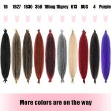 D3 Packs Pink Springy Afro Twist Hair 16 Inch PreSeparated Marley Twist Braiding Hair Soft Prefluffed Synthetic Cuban Twist Hair Extensions For Faux Butterfly Locs Spring Twist Passion Twist5001 - Pink - 查看 5