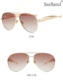 复古飞行员时尚眼镜，男女皆宜，经典70年代方形飞行员时尚眼镜，复古時尚眼鏡，飞行员造型 - 彩色 - 查看 18