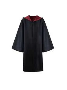 1 pieza Capa de mago encantado | Capa con capucha unisex para cosplay y eventos escolares Auténtica bata de bruja/mago | Disfraz de fantasía premium con capucha ajustable Capa mágica de género neutro | Conjunto de capa con capucha de hechicero para adultos | Atuendo de rol para convenciones de anime y Halloween