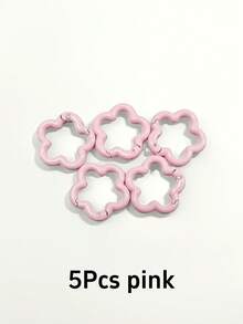5/10 PCS Aluminum Alloy Flower Shape Outdoor Keychain, Bright Color, Multi-Functional Pop-Up Fob For DIY, Lightweight And Durable Floral Keyring Accessory For Everyday Carry, Versatile Clip-On Charm, Weather-Resistant Metallic Finish, Compact Outdoor Gadget, Eye-Catching Palette, Quick-Release Design, Perfect Giftable Accessory