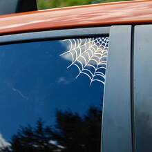 蜘蛛网汽车贴纸/哥特式汽车零件/万圣节汽车贴纸/恐怖美学/哥特式镜子贴纸/乙烯基贴纸/多种颜色！ - 均碼 - 查看 4