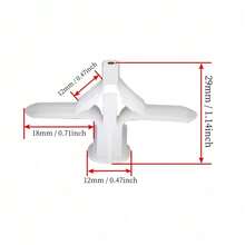 10/50个石膏板膨胀螺丝，石膏板尼龙膨胀锚栓，灰/白膨胀管锚栓，蝶形膨胀塞，适用于石膏板和空心墙 - 彩色 - 查看 6