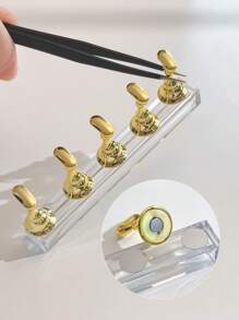 11片装美甲练习底座，强力磁性甲片，初学者练习支架，美甲展示板，适用于美甲沙龙和个人使用