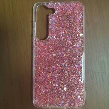 1 Pc Galaxy Glitter Star Decor Bracelet & Phone Case Compatible With Apple And Android Phones, For Women And Girls Waterproof Shockproof Anti-Fall Scratch Resistant - Pink - View 8