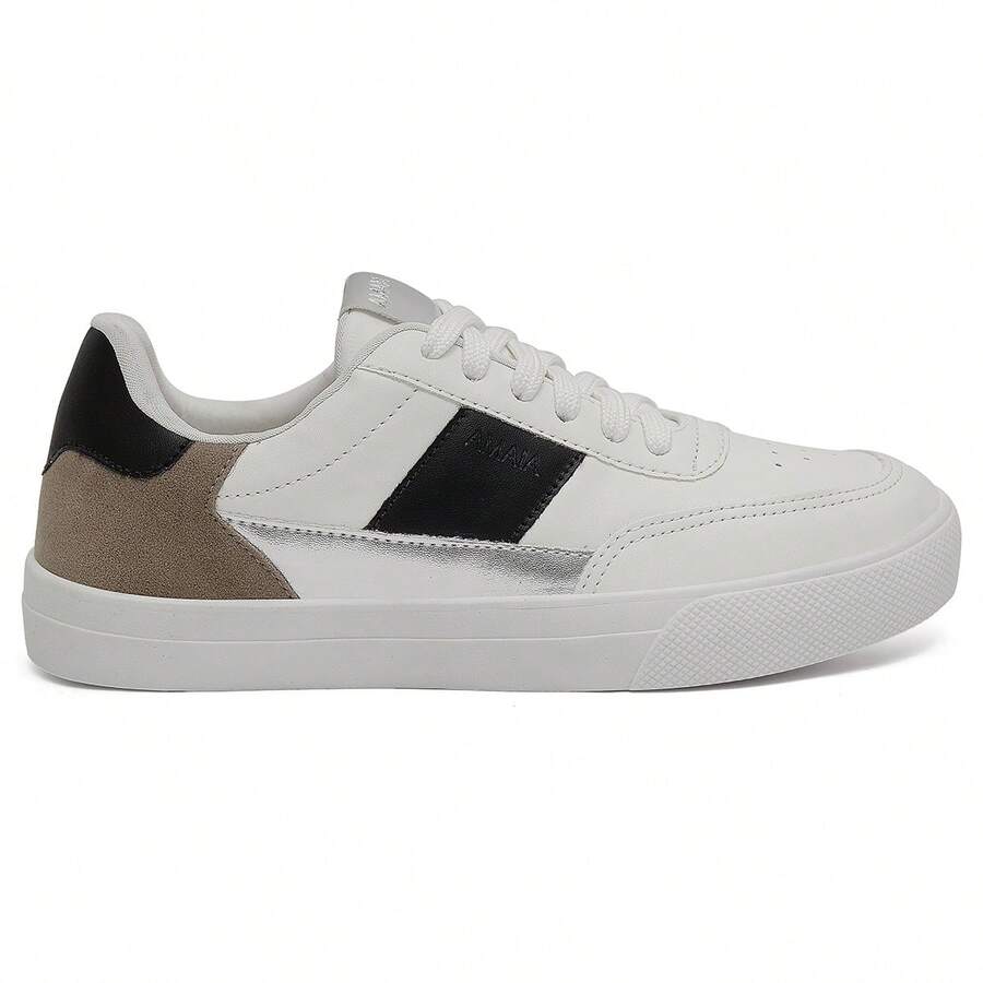 Vienna Women's Casual Sneakers Super Comfortable Premium Launch - 白色/黑色/銀色 - 查看 1