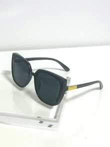 1 件复古超大女士时尚眼镜，方形镜框，适合全脸，适合户外、海滩派对、街头摄影、所有季节