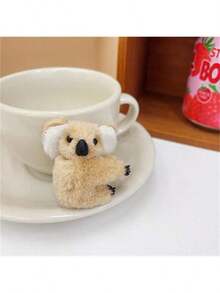 1 件/2 件/5 件套装 可爱迷你 3D 考拉发夹、毛茸茸的兔子爪夹、卡通毛茸茸的发夹、侧爪、发饰、家居装饰、适合日常佩戴、家居装饰、节日礼物、派对礼品、生日礼物、返校和毕业季