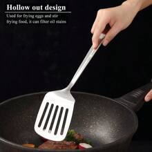 Homquen Stainless Steel Kitchen Utensils Set 4pcs, Cooking Utensils Set, Kitchen Tools Spatulas Set, Cooking Spoons, Home Essentials Kitchen Gadgets Accessories