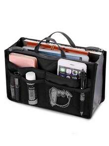 13-Pocket Large Capacity Waterproof Nylon Makeup Bag, Foldable Organizer Pouch, Multi-Functional Travel Cosmetic Bag - Multicolor - View 7