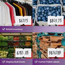 8pcs Digital Label Maker Kit, Can Print 5000 Labels, Includes 3 Ink Cartridges | Suitable For Office, Retail Store, Grocery Store Label Making