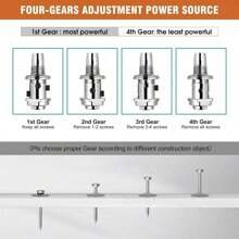 Manual Steel Nail 4 Gears Power Adjustable Wall Nail Guns,Concrete Nail Gun, Manual Steel Nail Gun,Wall Fastening Power Tools,Mini Nail Shooting Machine For Home DIY Woodworking Tool(No Nails) Tools